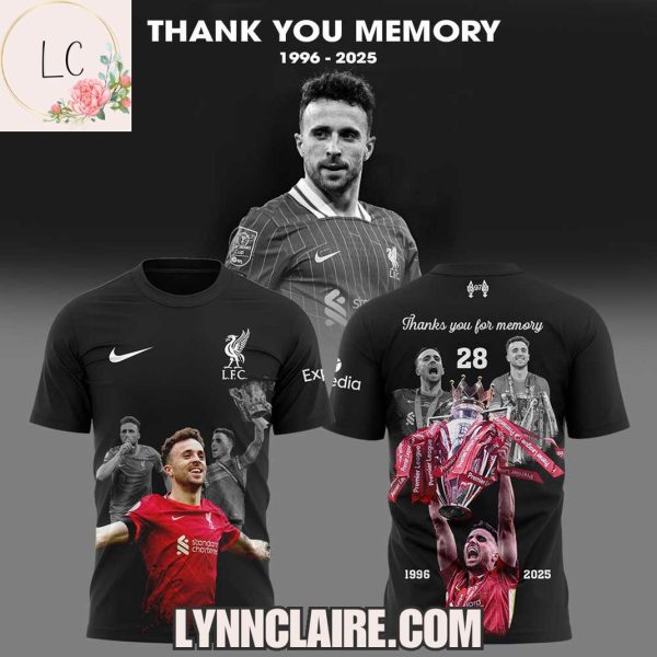 Limited Edition Thank You For Memory 1996-2025 Diogo Jota x Liverpool F.C Hoodie