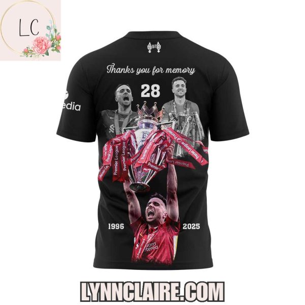 Limited Edition Thank You For Memory 1996-2025 Diogo Jota x Liverpool F.C Hoodie