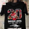 Limited Edition Thank You For The Memories Diogo Jota x Liverpool F.C 1996-2025 2D T-Shirt