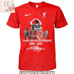 Limited Edition Thank You For The Memories Diogo Jota x Liverpool F.C 1996-2025 2D T-Shirt
