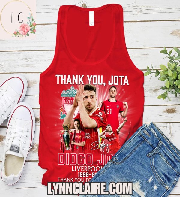 Limited Edition Thank You For The Memories Diogo Jota x Liverpool F.C 1996-2025 2D T-Shirt