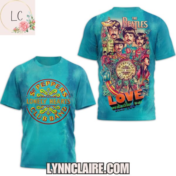 Limited Edition The Beatles Lonely Hearts 2025 3D T-Shirt