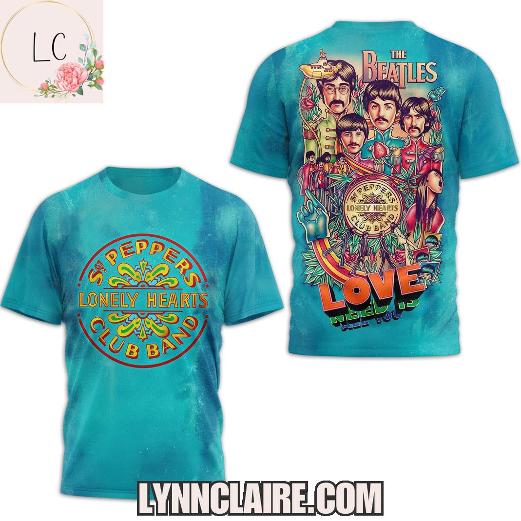 Limited Edition The Beatles Lonely Hearts 2025 3D T-Shirt Limited Edition The Beatles Lonely Hearts 2025 3D T-Shirt
