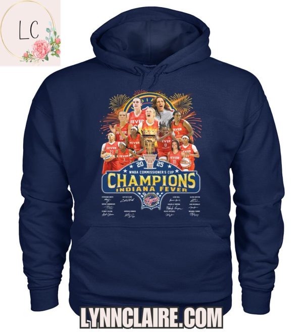Limited Edition WNBA Commissioner’s Cup 2025 Champions Indiana Fever 2D T-Shirt