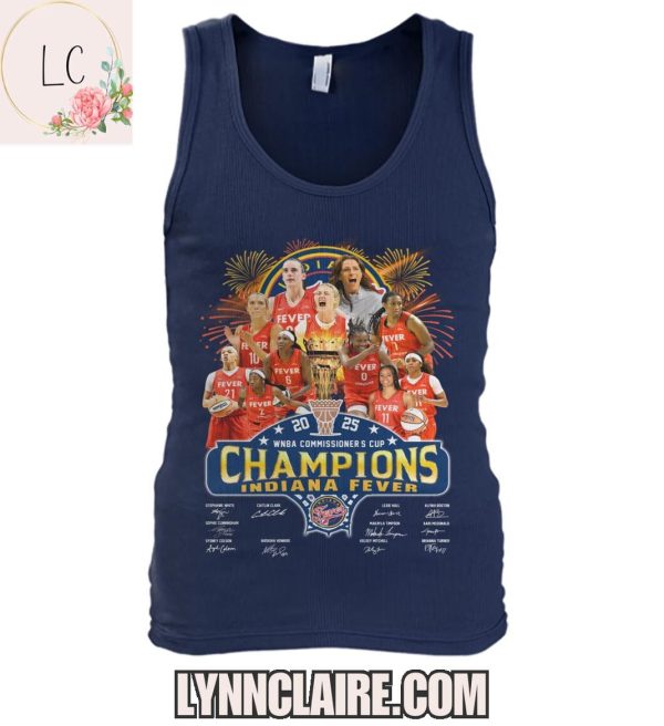 Limited Edition WNBA Commissioner’s Cup 2025 Champions Indiana Fever 2D T-Shirt