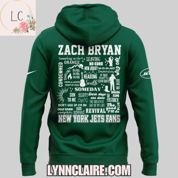 Limited Edition Zach Bryan x New York Jets Fans Metlife Stadium 2025 Hoodie