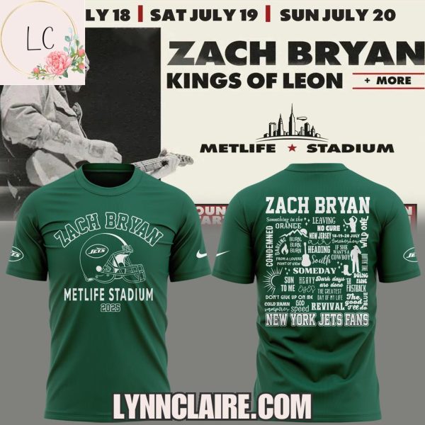 Limited Edition Zach Bryan x New York Jets Fans Metlife Stadium 2025 Hoodie