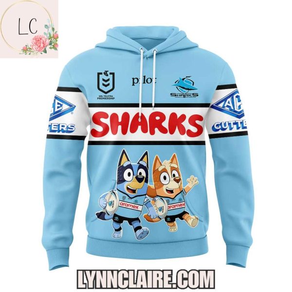 Special Edition Cronulla-Sutherland Sharks 2025 Bluey And Bingo Hoodie