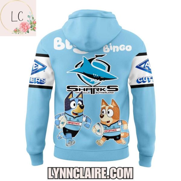 Special Edition Cronulla-Sutherland Sharks 2025 Bluey And Bingo Hoodie