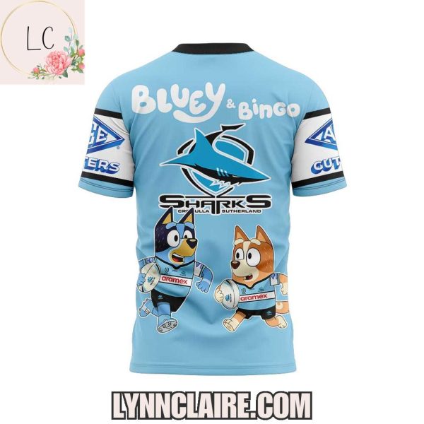 Special Edition Cronulla-Sutherland Sharks 2025 Bluey And Bingo Hoodie