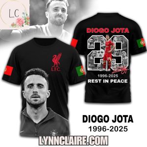 Special Edition Diogo Jota 1996-2025 Rest In Peace 3D T-Shirt
