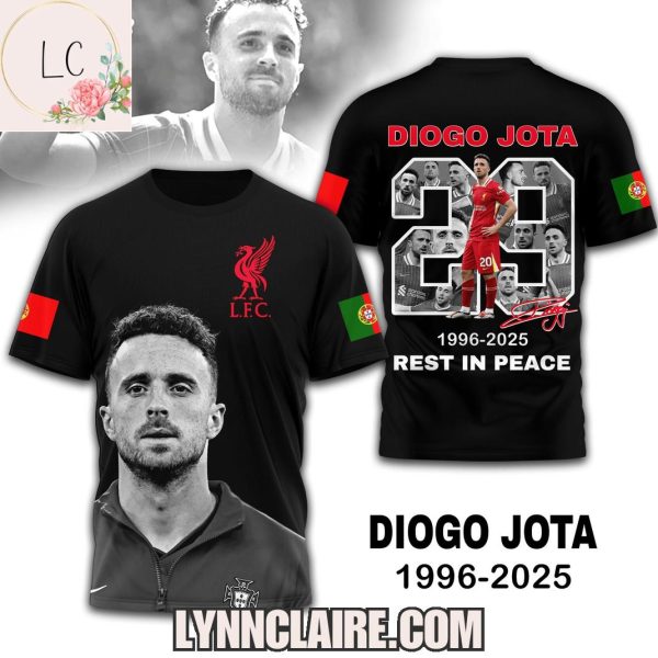 Special Edition Diogo Jota 1996-2025 Rest In Peace 3D T-Shirt