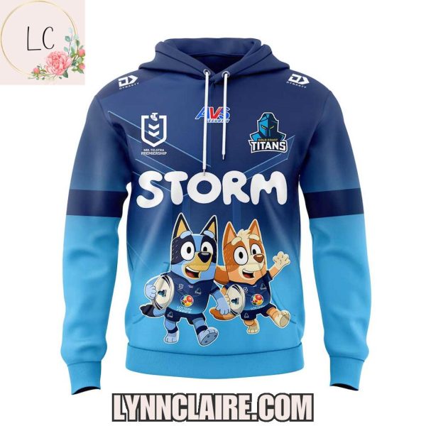 Special Edition Gold Coast Titans 2025 Bluey And Bingo Hoodie