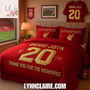 Special Edition Liverpool F.C x Diogo Jota Number 20 Bedding Set