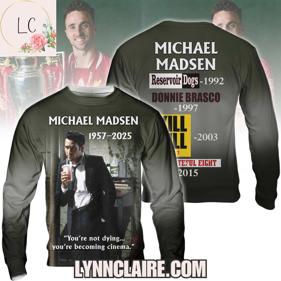 Special Edition Michael Madsen 1957-2025 Anniversary 3D T-Shirt Special Edition Michael Madsen 1957-2025 Anniversary 3D T-Shirt