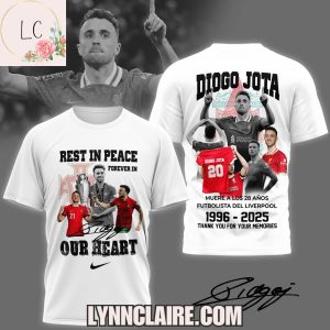 Special Edition Thank You For The Memories Diogo Jota 1996-2025 Rest In Peace Forever In Our Heart 3D T-Shirt
