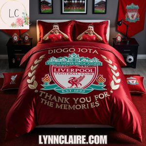 Special Edition Thank You For The Memories Diogo Jota x Liverpool F.C EST 1892 Bedding Set