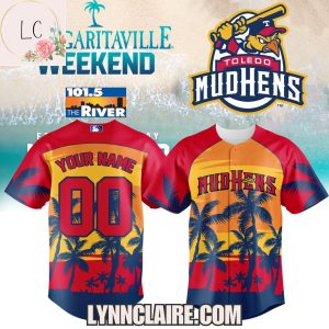 Special Edition Toledo Mud Hens Margaritaville Weekend 2025 Baseball Jersey Custom Name